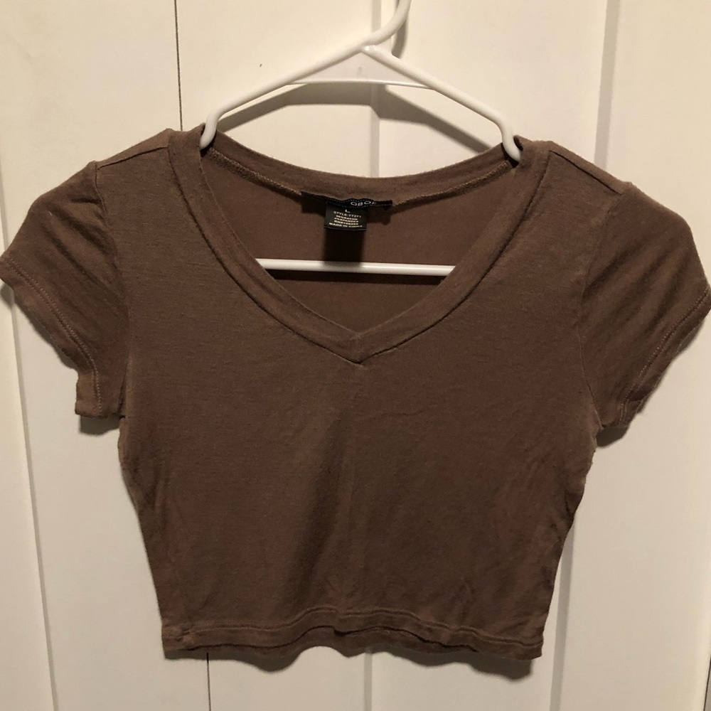 Brown/Tan crop top